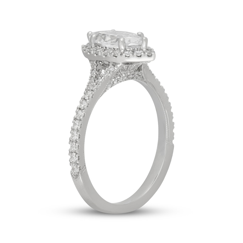 Main Image 5 of Neil Lane Marquise-Shaped Diamond Halo Engagement Ring 1-3/8 ct tw 14K White Gold