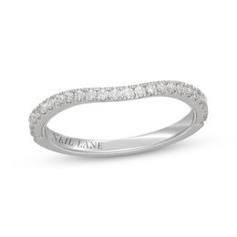 Neil Lane Diamond Contour Wedding Band 1/4 ct tw 14K White Gold