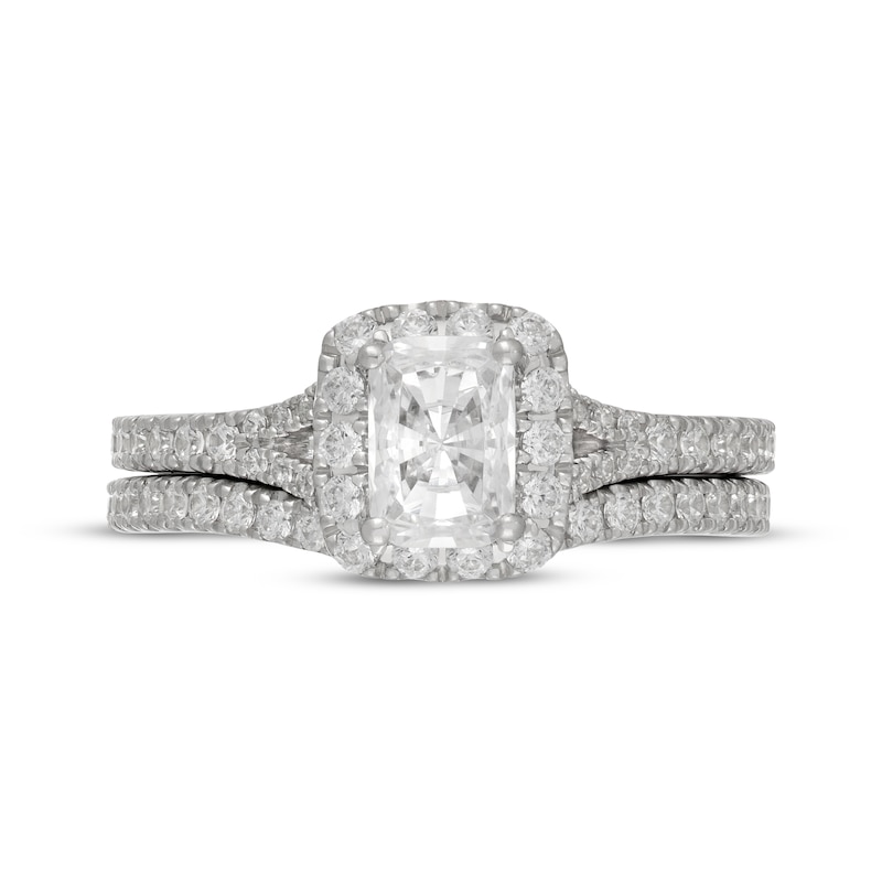 Main Image 3 of Neil Lane Radiant-Cut Diamond Bridal Set 1-3/8 ct tw 14K White Gold