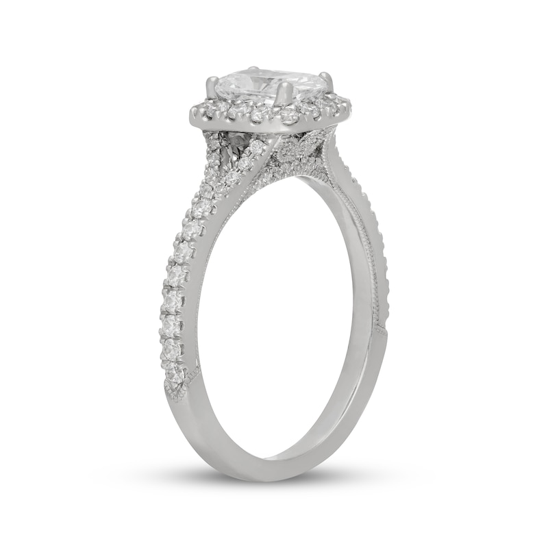 Main Image 5 of Neil Lane Radiant-Cut Diamond Engagement Ring 1-1/8 ct tw 14K White Gold