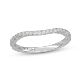 Neil Lane Diamond Contour Wedding Band 1/4 ct tw 14K White Gold