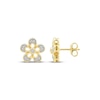 Thumbnail Image 3 of Diamond Flower Stud Earrings 1/10 ct tw 10K Yellow Gold