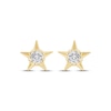 Thumbnail Image 2 of Diamond Solitaire Star Stud Earrings 1/10 ct tw 10K Yellow Gold (I/I2)