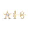 Thumbnail Image 3 of Diamond Solitaire Star Stud Earrings 1/10 ct tw 10K Yellow Gold (I/I2)