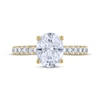 Thumbnail Image 3 of THE LEO Legacy Lab-Grown Diamond Oval-Cut Engagement Ring 2-1/2 ct tw 14K Yellow Gold