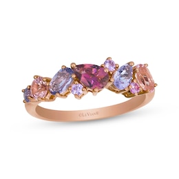 Le Vian Pretty in Pink Amethyst, Pink Tourmaline, Morganite & Pink Sapphire Ring 14K Strawberry Gold