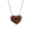 Thumbnail Image 5 of Godiva x Le Vian Enamel Heart Necklace 1/3 ct tw Diamonds 14K Strawberry Gold 19&quot;